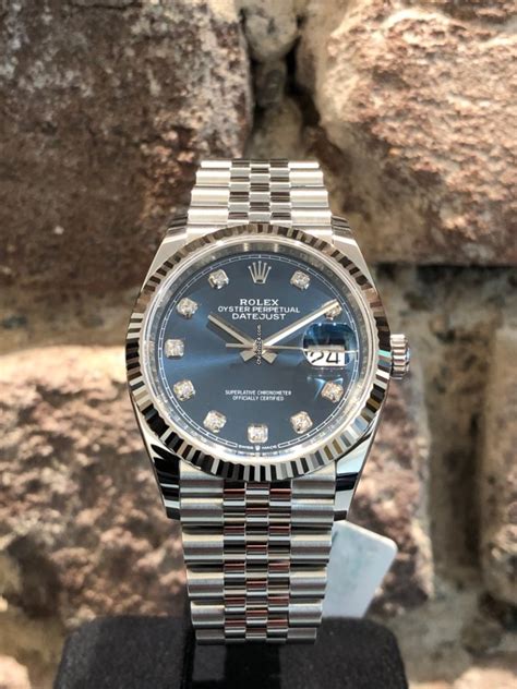 rolex datejust hellblaues zifferblatt